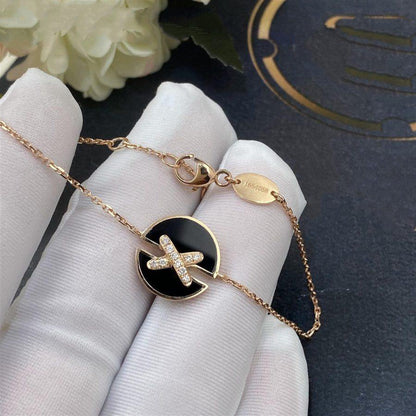 [Peak]JEUX DE BRACELET ONYX ROSE GOLD DIAMOND