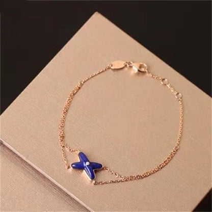 [Peak]Hollow Design Four-Leaf Clover Flower Shape Ring