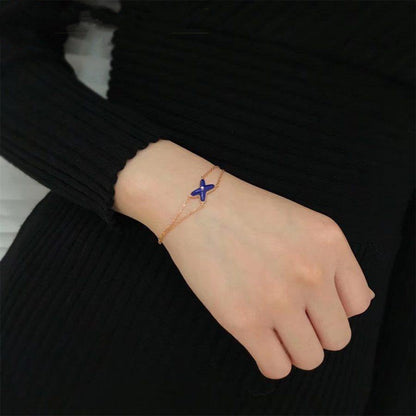 [Peak]Hollow Design Four-Leaf Clover Flower Shape Ring