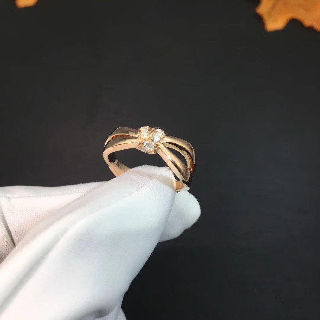 [Peak]LIENS RING ROSE GOLD DIAMOND