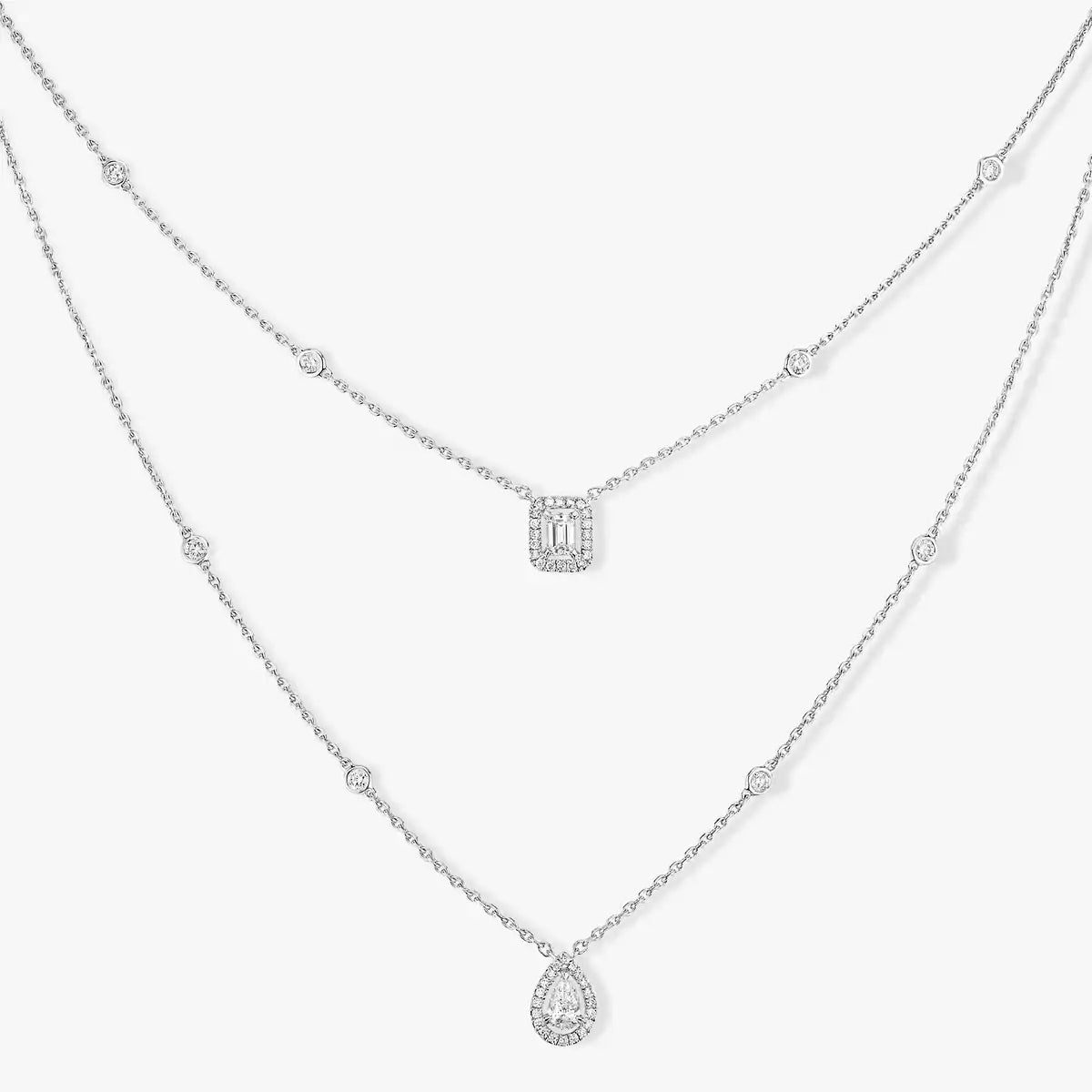 [Peak]MY TWIN 2-ROW DIAMOND NECKLACE