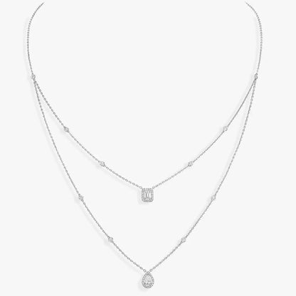 [Peak]MY TWIN 2-ROW DIAMOND NECKLACE