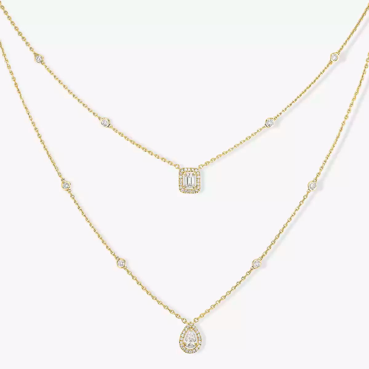 [Peak]MY TWIN 2-ROW DIAMOND NECKLACE