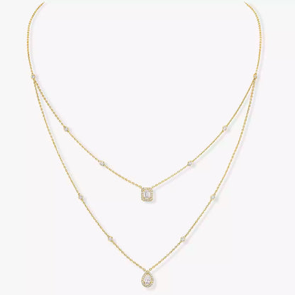[Peak]MY TWIN 2-ROW DIAMOND NECKLACE