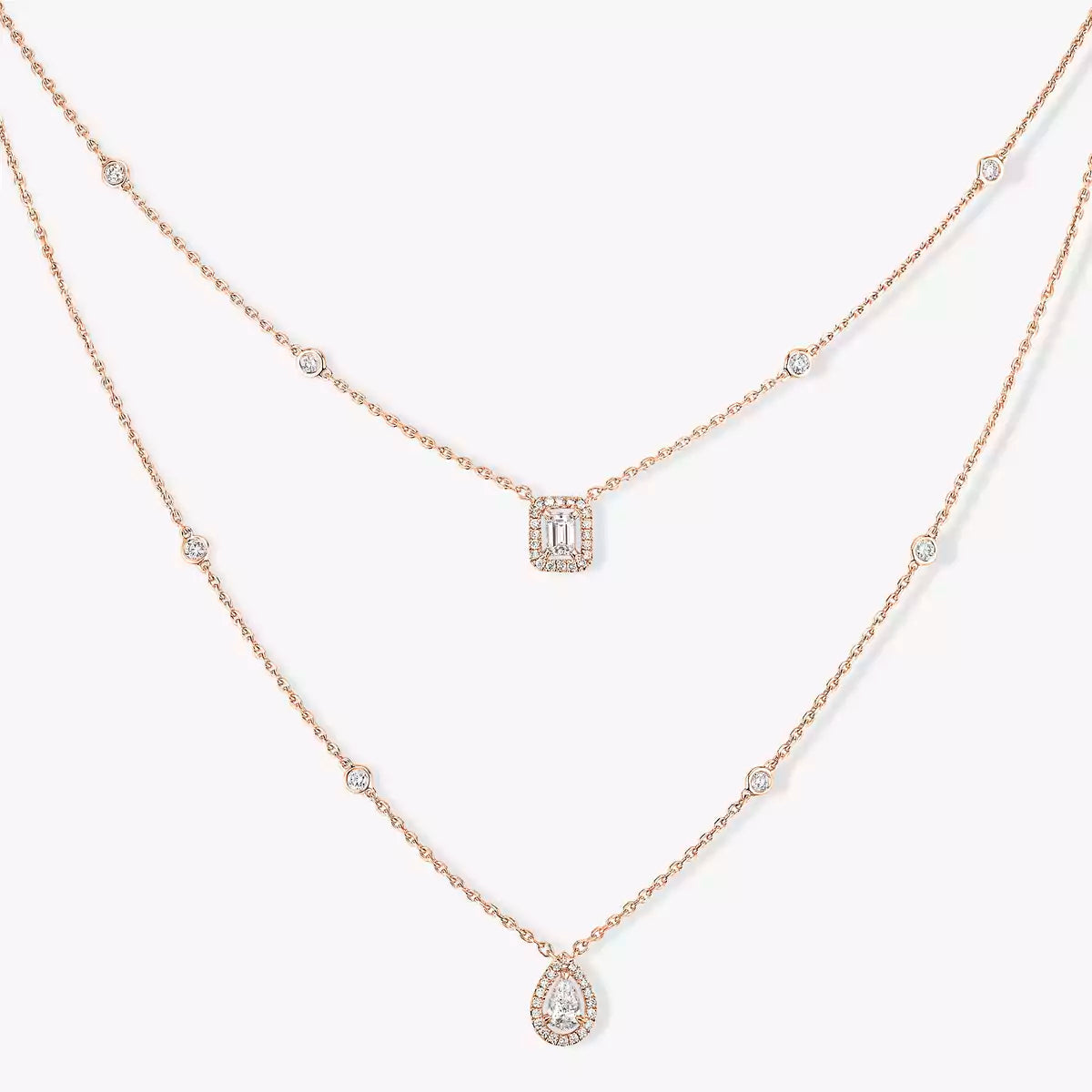 [Peak]MY TWIN 2-ROW DIAMOND NECKLACE