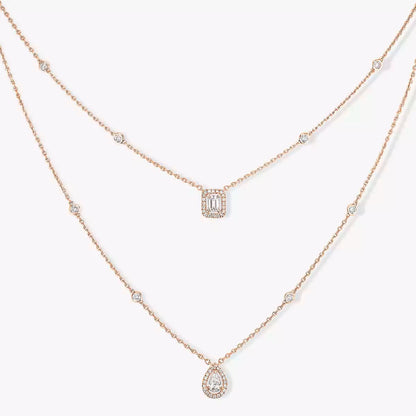 [Peak]MY TWIN 2-ROW DIAMOND NECKLACE