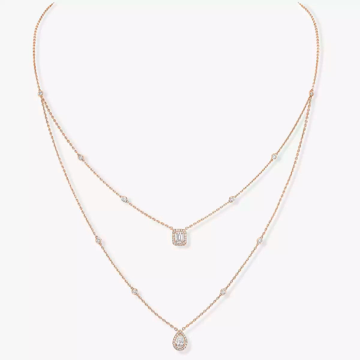 [Peak]MY TWIN 2-ROW DIAMOND NECKLACE