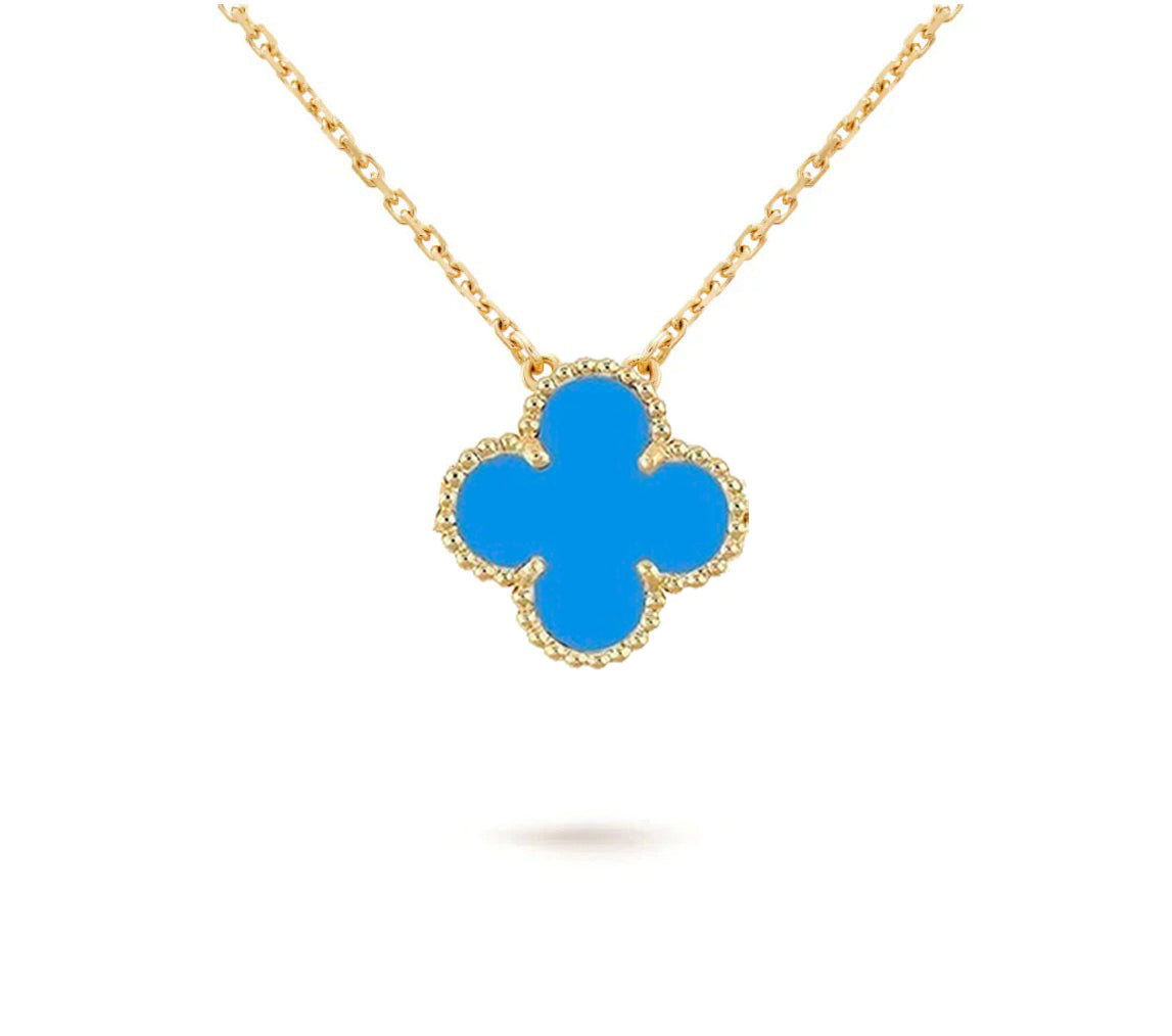 [Peak]15MM CLOVER FLOWER PENDANT NECKLACE COLLECTION