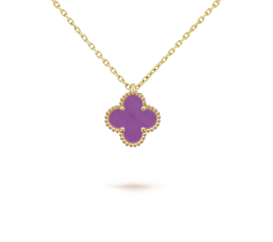 [Peak]9.5MM MINI CLOVER PENDANT NECKLACE COLLECTION