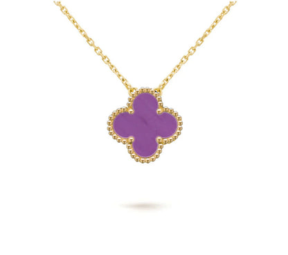 [Peak]15MM CLOVER FLOWER PENDANT NECKLACE COLLECTION