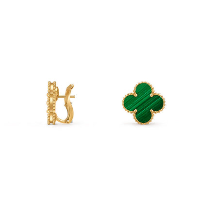 [Peak]15MM CLOVER FLOWER STUD EARRINGS GOLD COLLECTION