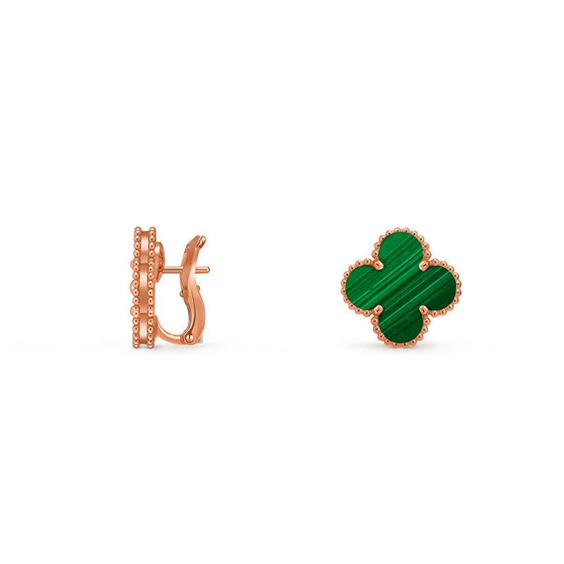 [Peak]15MM CLOVER FLOWER STUD EARRINGS ROSE GOLD COLLECTION