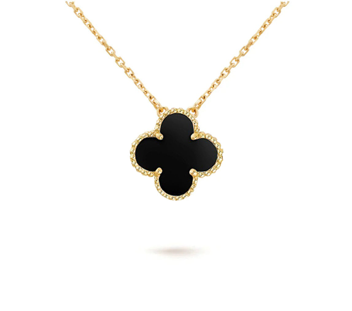 [Peak]15MM CLOVER FLOWER PENDANT NECKLACE COLLECTION