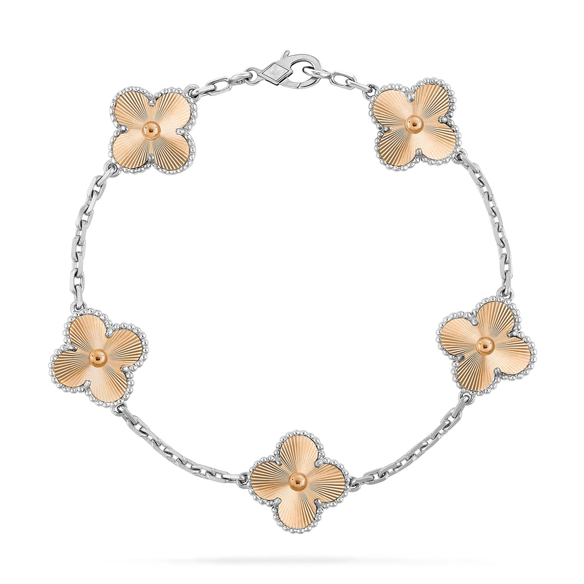 [Peak]LUCKY CLOVER 5-MOTIF BRACELET - LASER COLLECTION