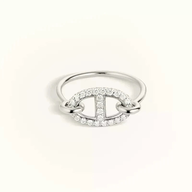 [Peak]RONDE SMALL SILVER DIAMOND RING