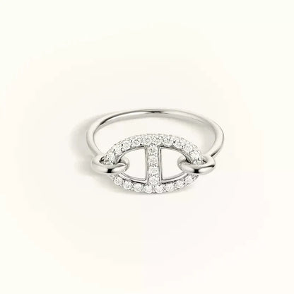 [Peak]RONDE SMALL SILVER DIAMOND RING