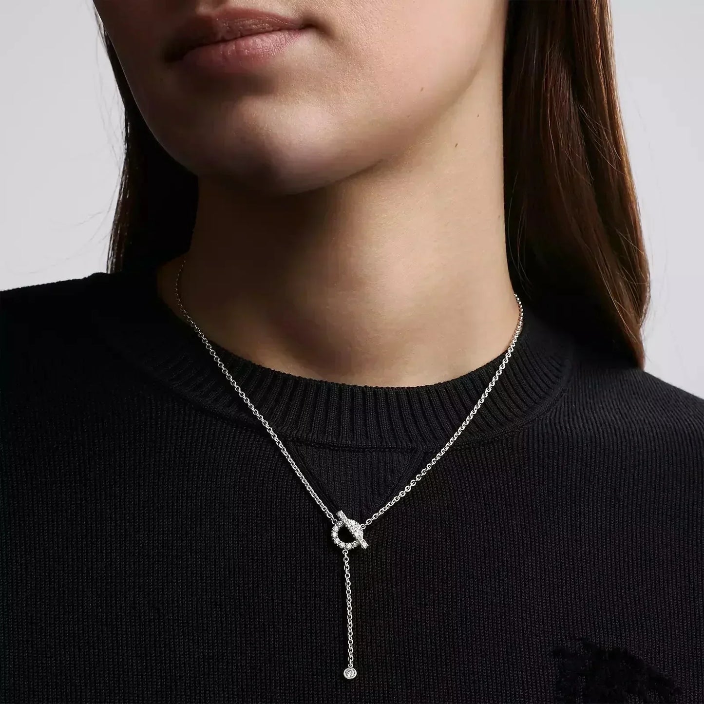 [Peak]FINESSE SILVER DIAMOND NECKLACE