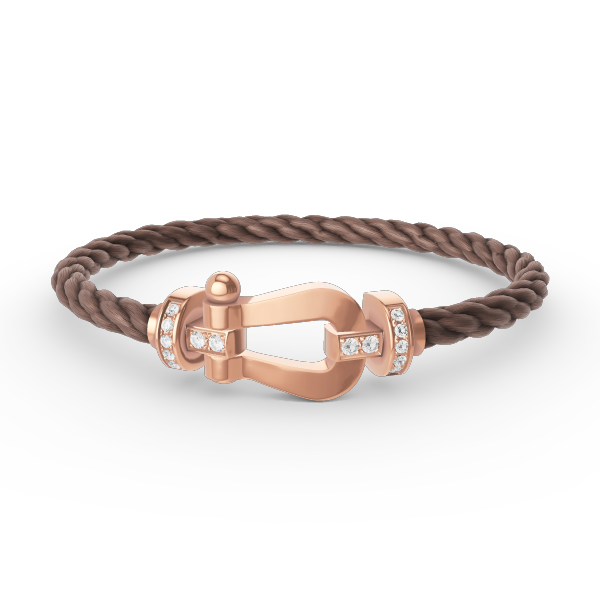 [Peak]FORCE LARGE HORSESHOE HALF DIAMOND BRACELET - ROSE GOLD