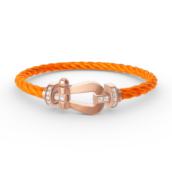 [Peak]FORCE LARGE HORSESHOE HALF DIAMOND BRACELET - ROSE GOLD