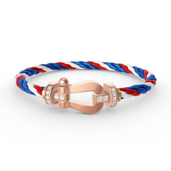 [Peak]FORCE LARGE HORSESHOE HALF DIAMOND BRACELET - ROSE GOLD
