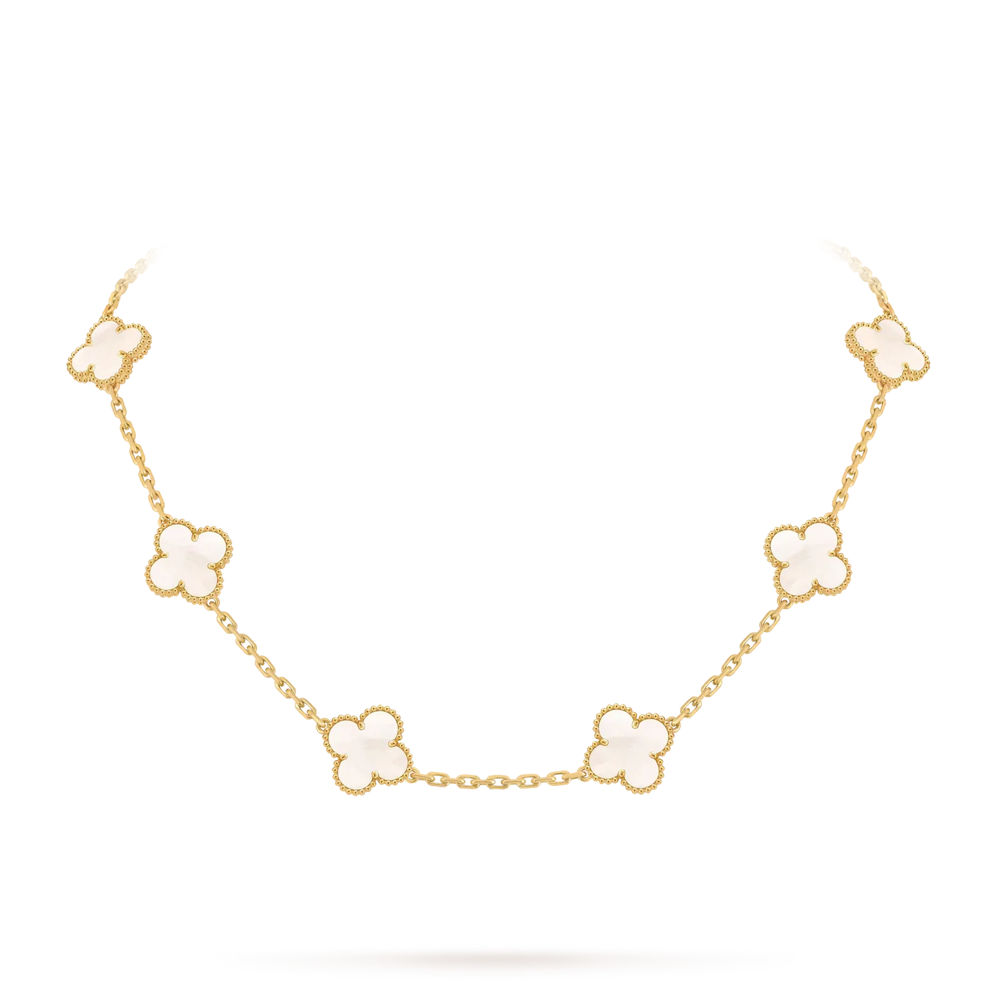 [Peak]CLASSIC LUCKY 10-MOTIF CLOVER NECKLACE GOLD COLLECTION