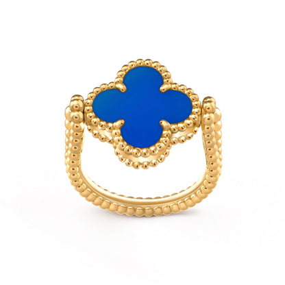 [Peak]LUCKY CLOVER GOLD REVERSIBLE RING