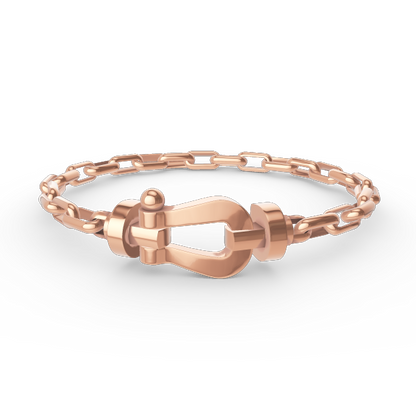 [Peak]FORCE LARGE HORSESHOE CLASP METAL BRACELET