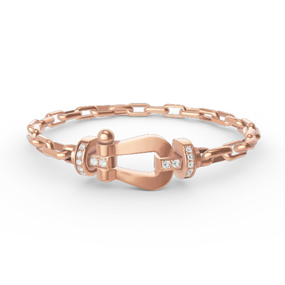 [Peak]FORCE LARGE HORSESHOE CLASP METAL BRACELET