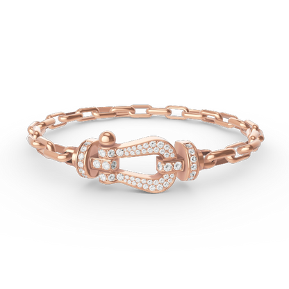 [Peak]FORCE LARGE HORSESHOE CLASP METAL BRACELET