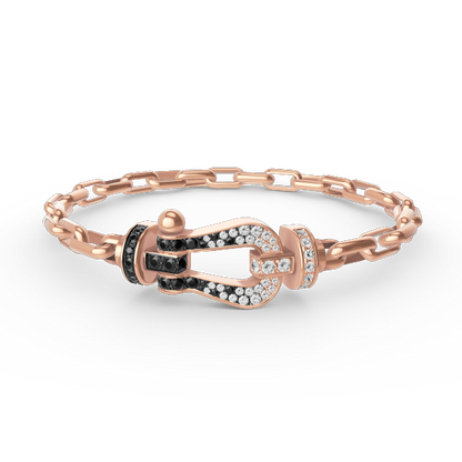 [Peak]FORCE LARGE HORSESHOE CLASP METAL BRACELET