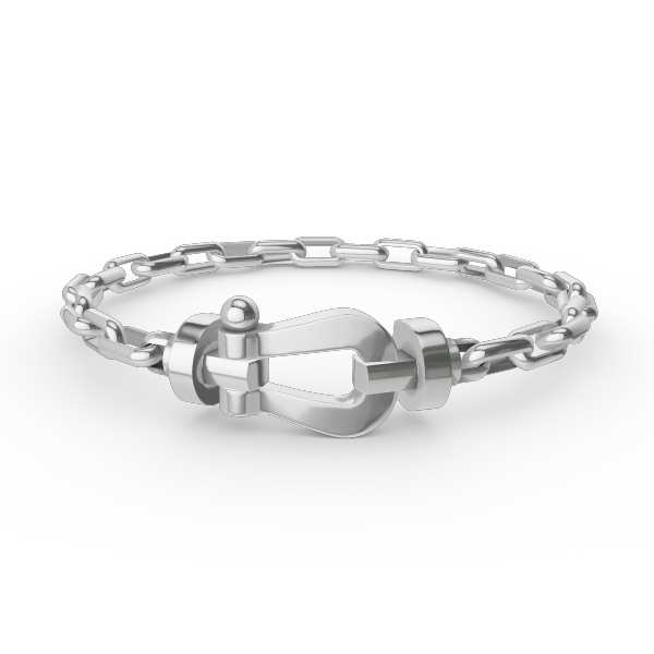 [Peak]FORCE LARGE HORSESHOE CLASP METAL BRACELET