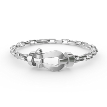 [Peak]FORCE LARGE HORSESHOE CLASP METAL BRACELET