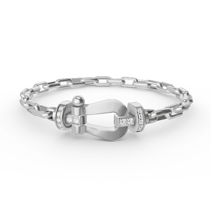 [Peak]FORCE LARGE HORSESHOE CLASP METAL BRACELET