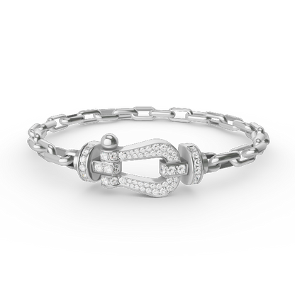 [Peak]FORCE LARGE HORSESHOE CLASP METAL BRACELET