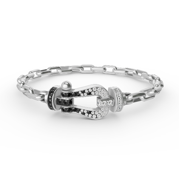 [Peak]FORCE LARGE HORSESHOE CLASP METAL BRACELET