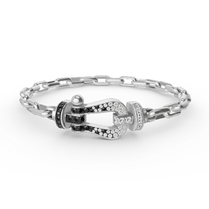 [Peak]FORCE LARGE HORSESHOE CLASP METAL BRACELET