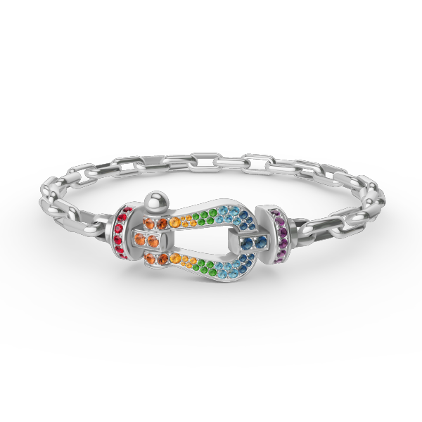 [Peak]FORCE LARGE HORSESHOE CLASP METAL BRACELET