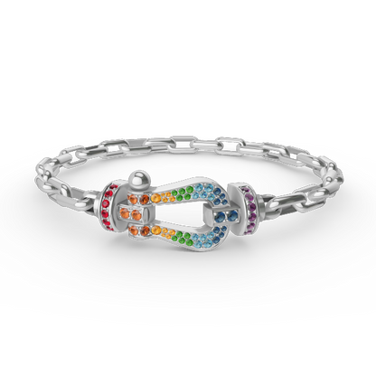[Peak]FORCE LARGE HORSESHOE CLASP METAL BRACELET