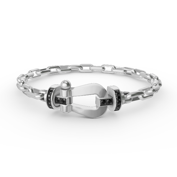 [Peak]FORCE LARGE HORSESHOE CLASP METAL BRACELET