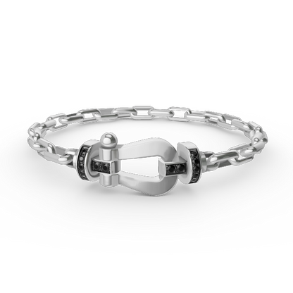 [Peak]FORCE LARGE HORSESHOE CLASP METAL BRACELET
