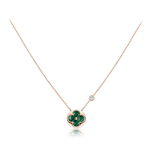 [Peak]SUN PEDANT ROSE GOLD 1 DIAMOND NECKLACE