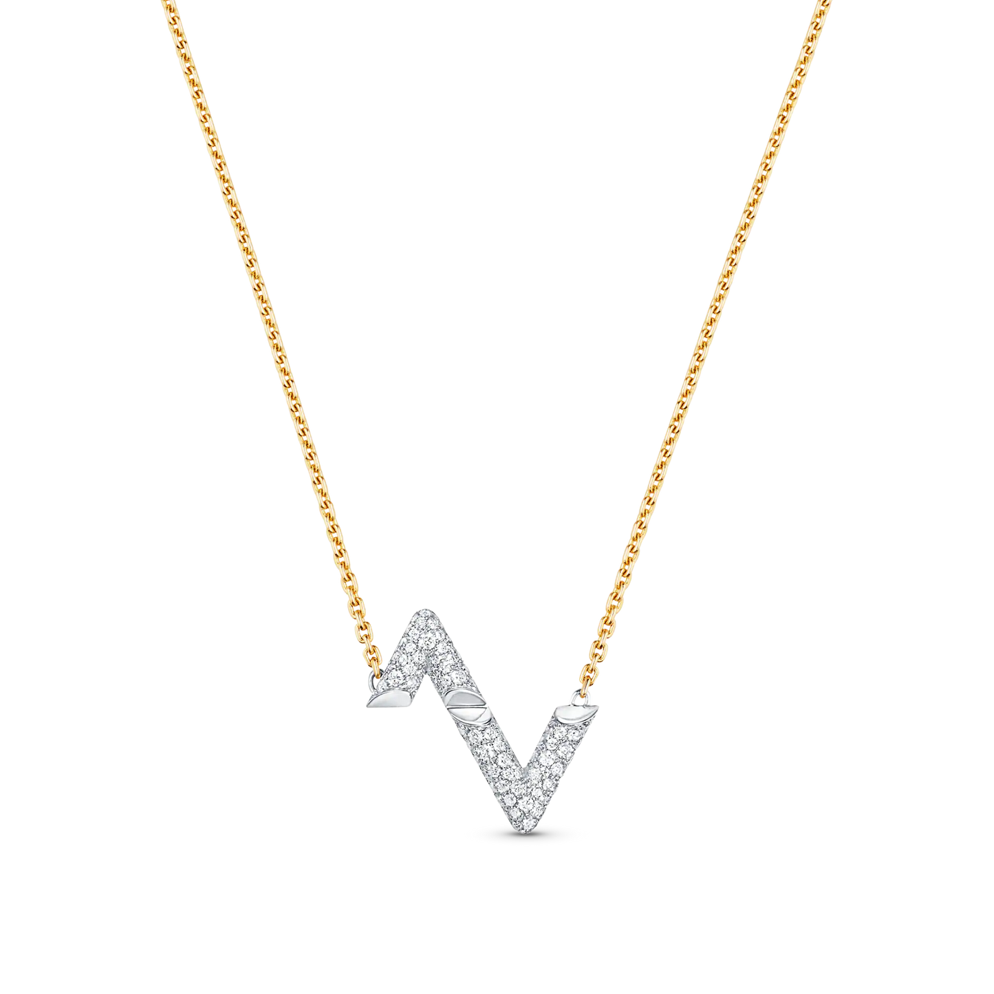 [Peak]VOLT SILVER DIAMOND PEDANT NECKLACE
