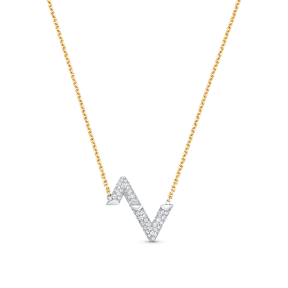 [Peak]VOLT SILVER DIAMOND PEDANT NECKLACE