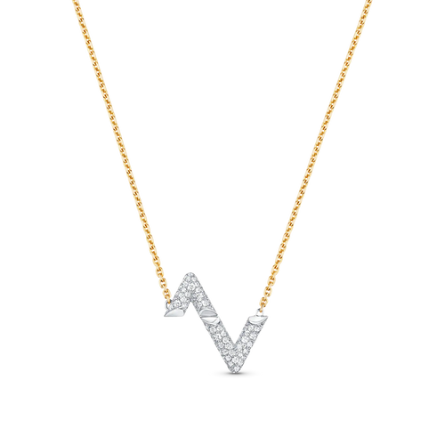 [Peak]VOLT SILVER DIAMOND PEDANT NECKLACE