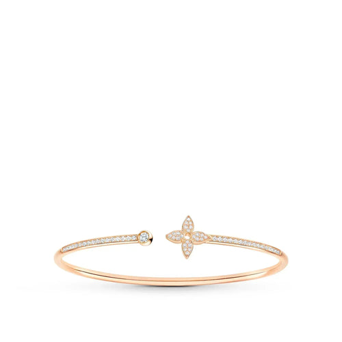 [Peak]IDYLLE ROSE GOLD OPEN BRACELET DIAMOND PAVED