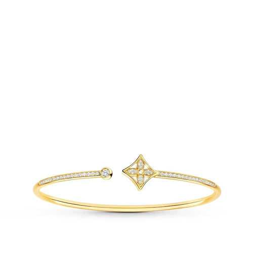 [Peak]IDYLLE GOLD OPEN BRACELET DIAMOND PAVED