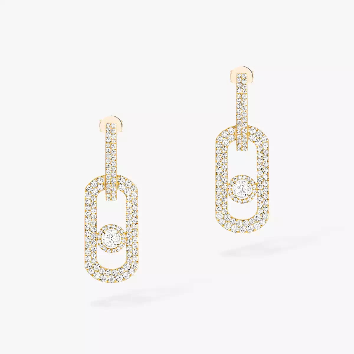 [Peak]SO MOVE XL FULL-PAVÉ DIAMOND PENDANT EARRINGS