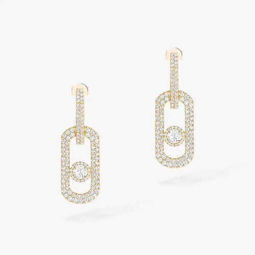 [Peak]SO MOVE XL FULL-PAVÉ DIAMOND PENDANT EARRINGS
