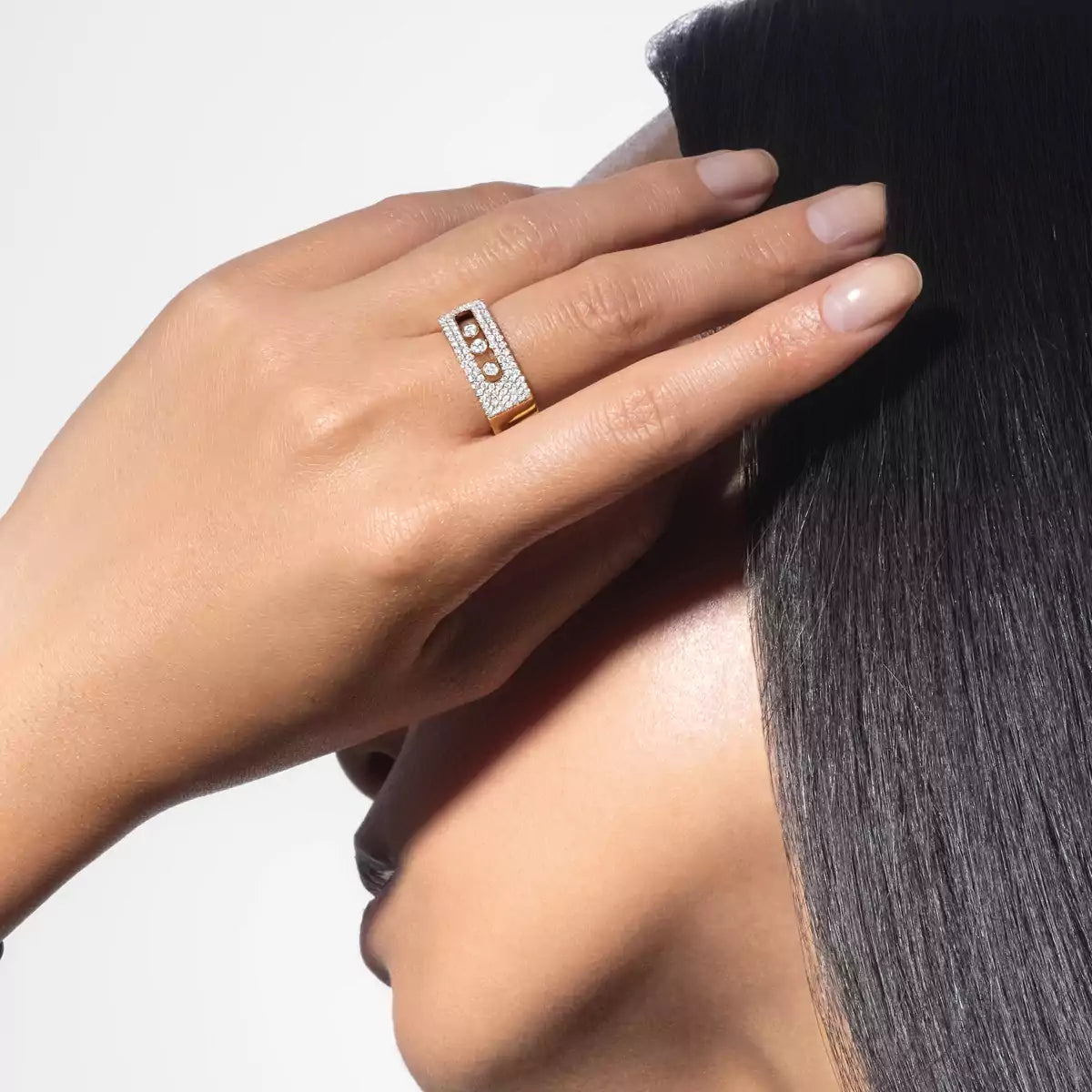[Peak]MOVE NOA PAVÉ DIAMOND INTERLOCKING RING