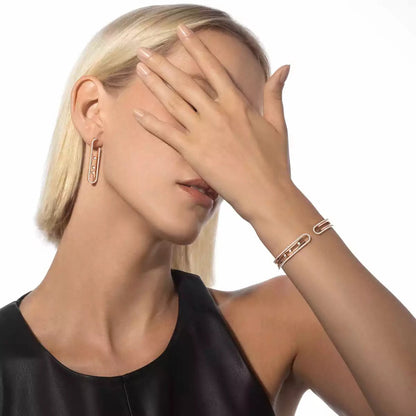 [Peak]MOVE KINETIC DIAMOND PENDANT EARRINGS